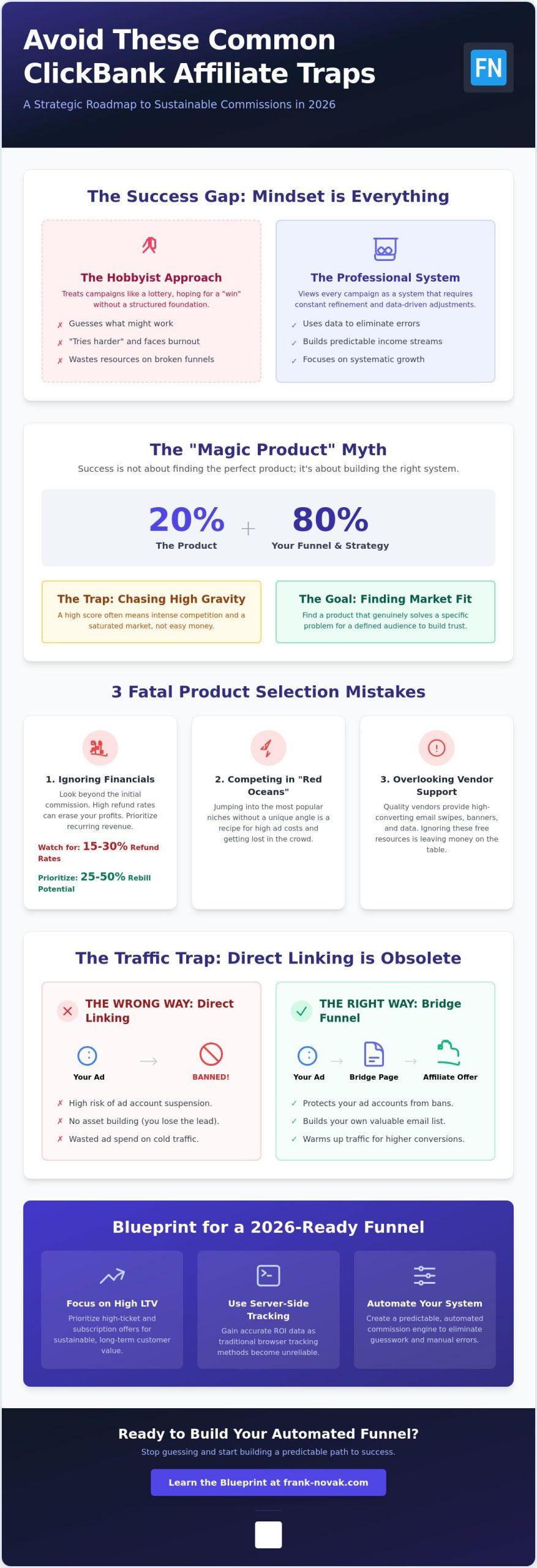ClickBank Affiliate Mistakes to Avoid: The 2026 Roadmap to Success
