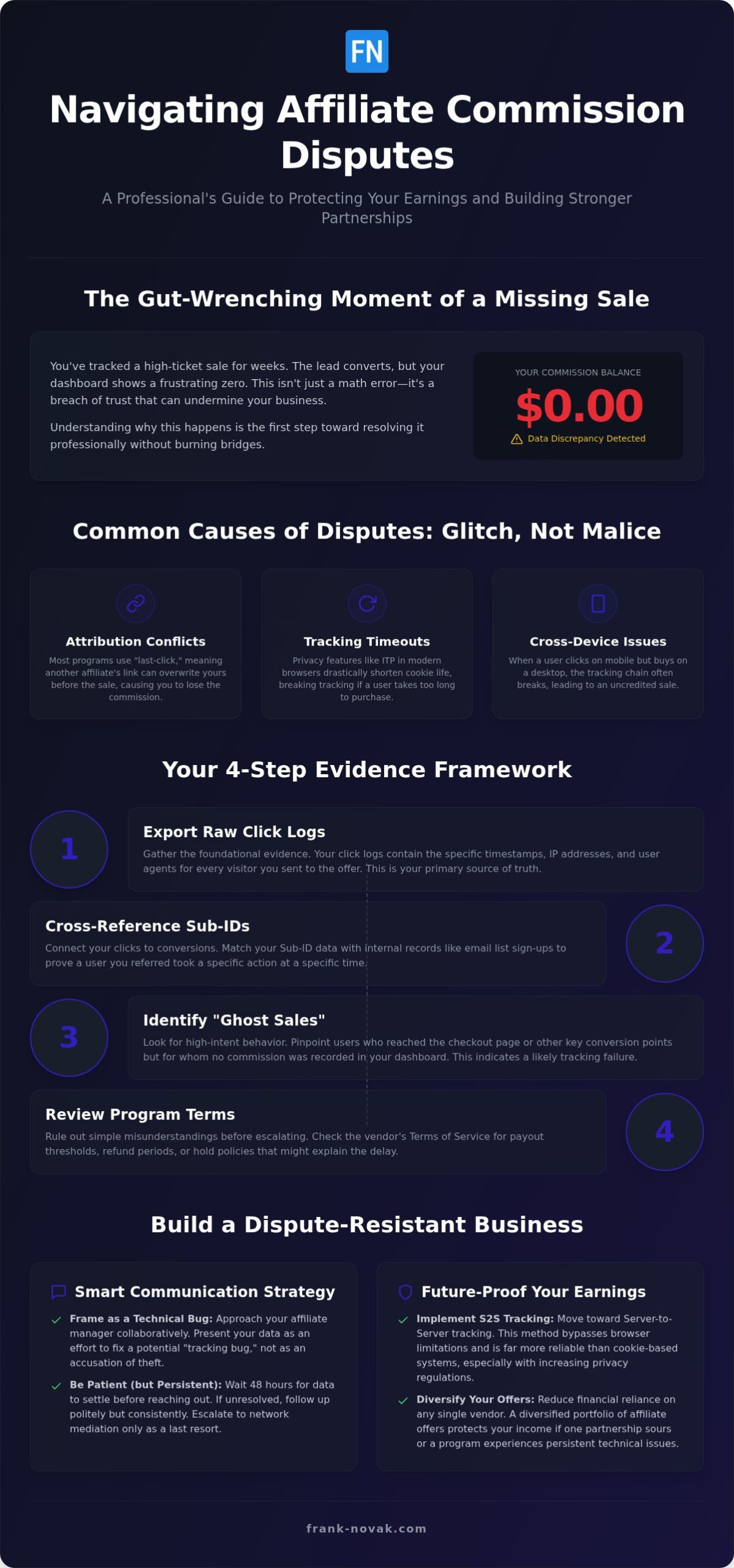 How to Handle Affiliate Commission Disputes in 2026: A Professional Guide