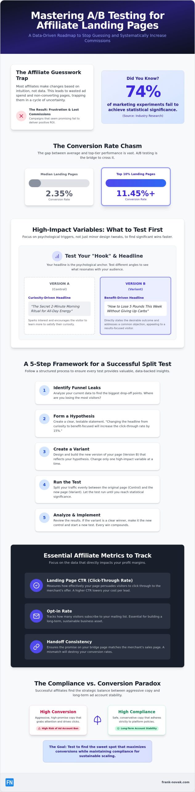 Mastering A/B Testing for Affiliate Landing Pages: 2026